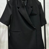 Blazer manches courtes [ noir ]