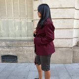 Blazer à ceinture [ Bordeau ]