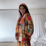 Ensemble en tencel motifs patch [ multicolor ]