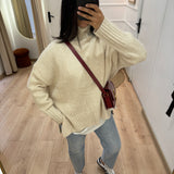 Pull col roulé [ beige ]