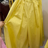 Ensemble ample chemise avec pantalon pince évasé [ jaune ]