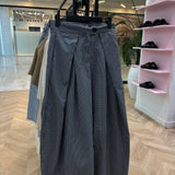 Pantalon large à pli [ bleue marine ]
