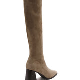 Bottes à talons carré [ taupe ]