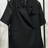 Blazer manches courtes [ noir ]