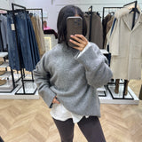 Pull en maille [ gris ]