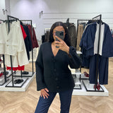 Gilet en maille épaisse [ noir ]