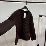 Gilet en maille épaisse [ marron ]