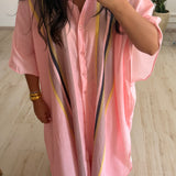 Ensemble chemise longue et pantalon [ rose ]