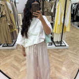 Pantalon en satin [ extra long ]