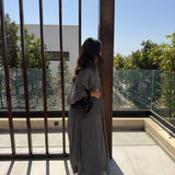 Ensemble chemise longue et pantalon doublé en voile de coton
