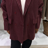 Blazer léger oversize [ gris / bordeau / marron / bleue marine ]