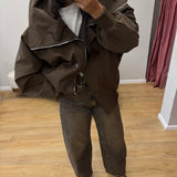 Manteau à col large