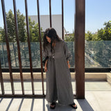 Ensemble chemise longue et pantalon doublé en voile de coton