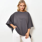 T-shirt oversize gris