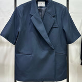Blazer manches courtes [ marine ]
