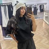 Bonnet en maille à sequin