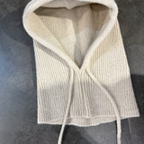 Cagoule [ noir / écru / marron ]