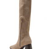 Bottes à talons carré [ taupe ]