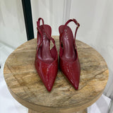 Patent leather heels [burgundy]