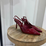 Patent leather heels [burgundy]