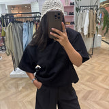 Bonnet en maille à sequin