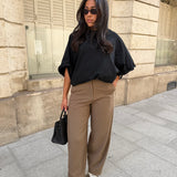 Pantalon Tailleur Alba – Taupe