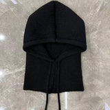 Cagoule [ noir / écru / marron ]