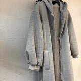 Gilet extra long en polaire [ gris ]