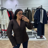 Gilet en maille épaisse [ marron ]