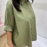 Chemise oversize [ kaki ]