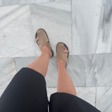 Mule à boucle [ taupe ]