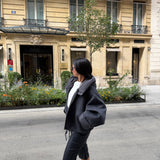 Manteau en laine avec capuche imperméable