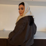 Veste façon trench court [ marron ] - Belmiraz