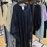 Abaya bleue foncée