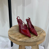 Patent leather heels [burgundy]