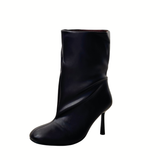 Bottines courtes à talons [ marron ]