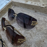 Lunettes casque à inscriptions