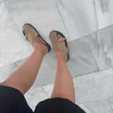 Mule à boucle [ taupe ]