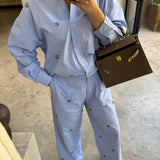 Pantalon 100% coton à sequin