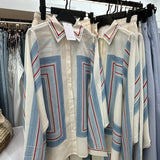Ensemble en lin bleue