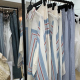 Ensemble en lin bleue