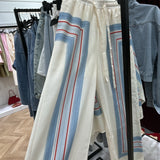 Ensemble en lin bleue