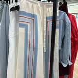 Ensemble en lin bleue